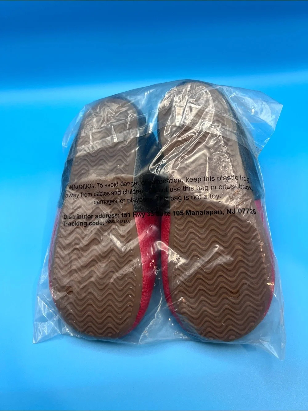 Monkey Feet Kids “Mickey” Red Leather Slip-On Shoes with White Accents